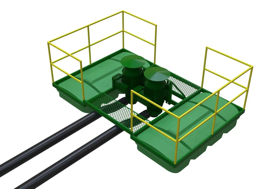 Flutuante para 2 bombas monobloco de até 30 CV