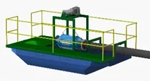 Flutuante naval para bomba submersa de até 100 CV
