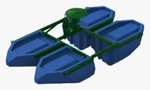 Flutuante naval para bomba monobloco de até 20 CV