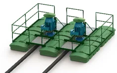 Flutuante para 2 bombas monobloco de até 150 CV