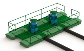 Flutuante para 2 bombas monobloco de até 150 CV